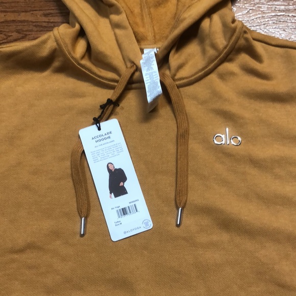 Alo Yoga Accolade Hoodie Sweatshirt NWT Women's Medium Toffee - Picture 6 of 6